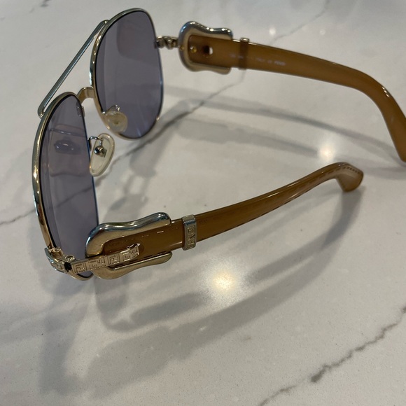 VINTAGE Fendi B Buckle (Guitar) Aviator Sunglasses - Picture 5 of 8